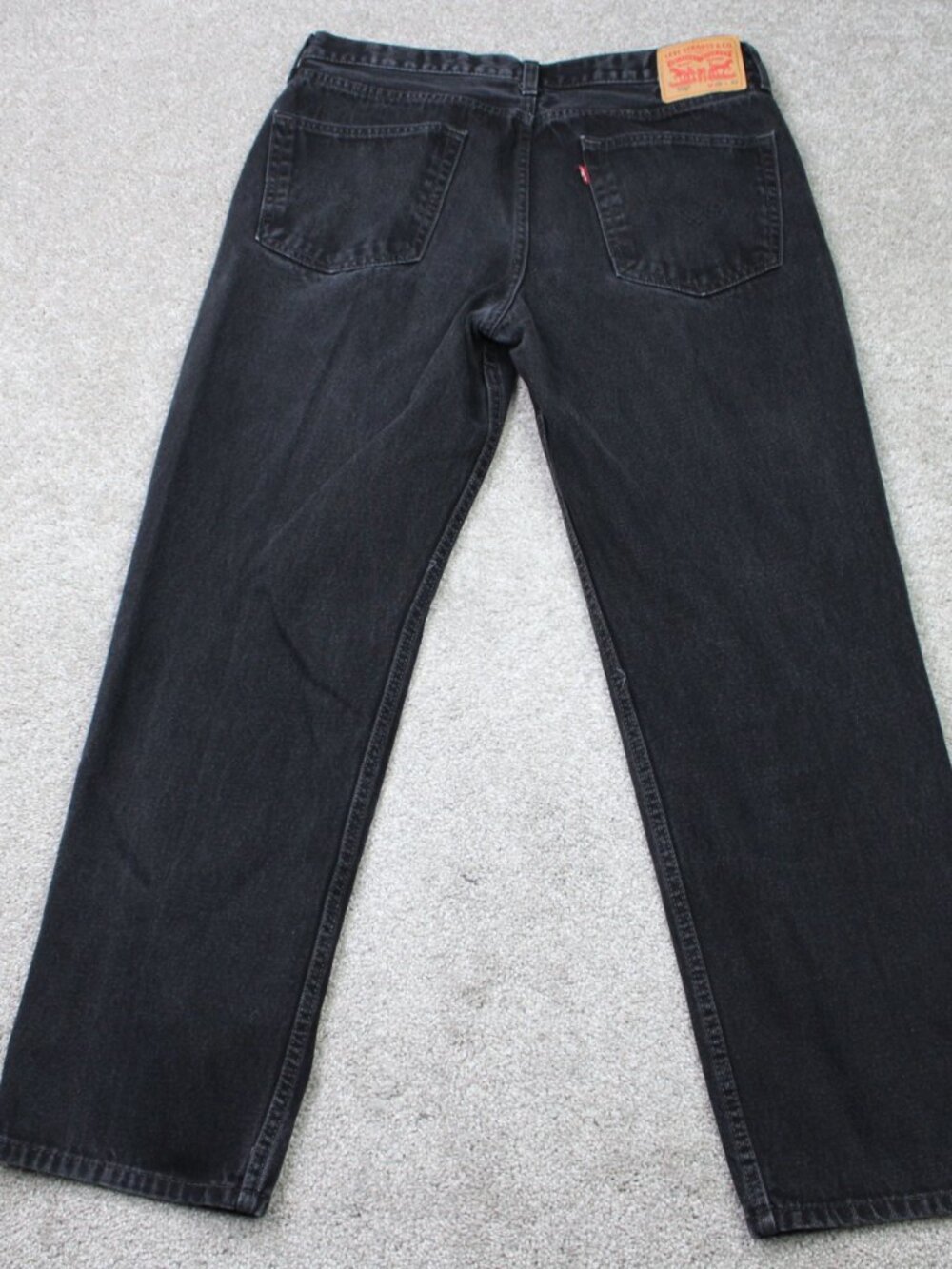 Levi's 550 Jeans Mens 36x30 Black Relaxed Fit 100% Cotton 5-Pocket Denim Y2K - Picture 5 of 13